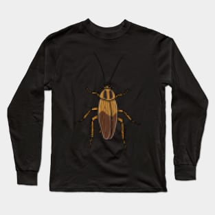 8bit pixel German Cockroach (Blattella germanica) Long Sleeve T-Shirt